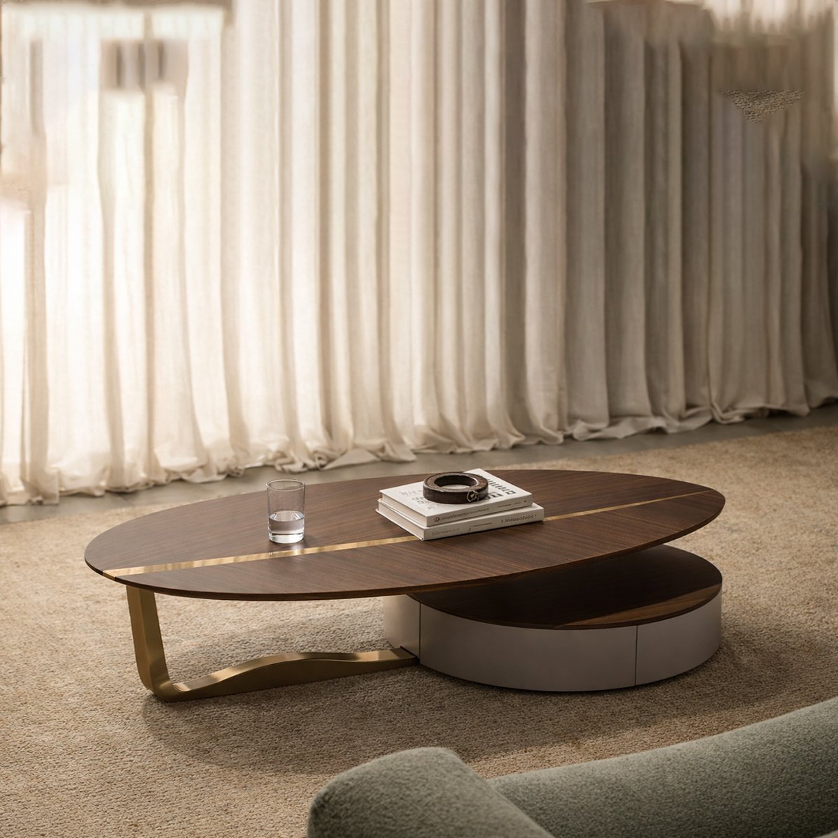Linea Gold Luxe Coffee Table