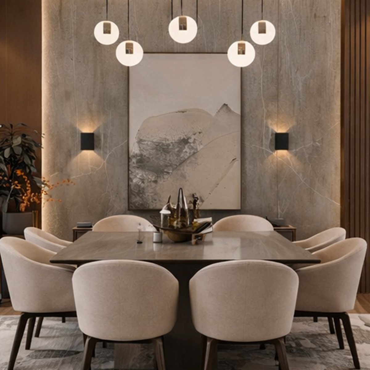 Aurora Luxe Dining Table Set - Image 4