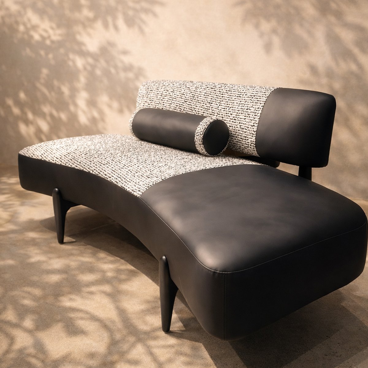 Noir Curve Designer Lounge Sofa - Image 3